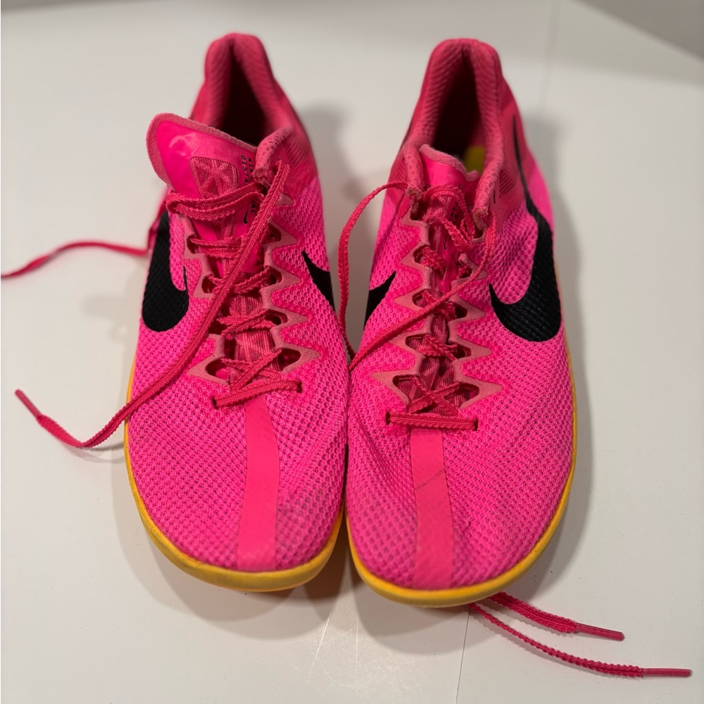 Nike Women's Hot Pink and Yellow Athletic Running  Shoes